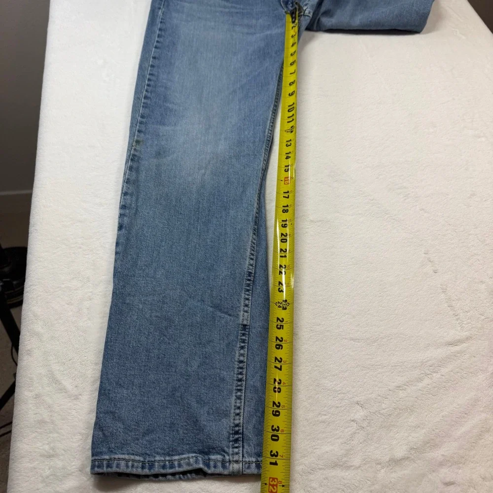 Levi's 502 Regular Taper Mens W36‎ L34 Blue Good Medium Wash Denim Jeans